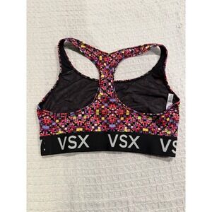 Victoria Sport Pink Geometric Print Racerback Sports‎ Bra M Medium